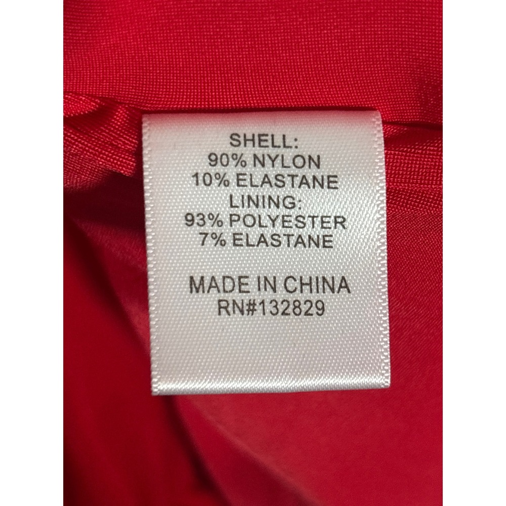 Majorelle Red Ruched Ruffle Mesh Halter Mini Dress Sweetheart Neckline Womens M - Picture 4 of 6